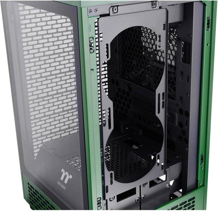 Actual product image Thermaltake The Tower 200 (dark green, tempered glass) (Mini-ITX)