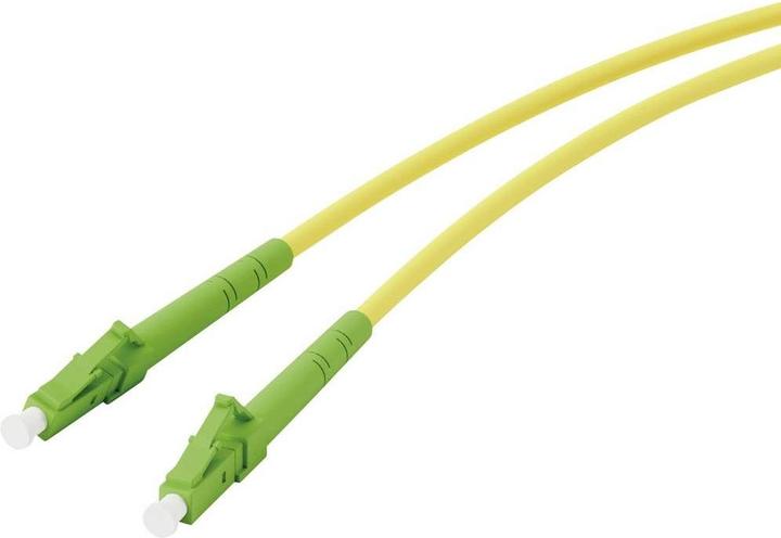 Actual product image Vivanco Fibre optic network cable, LC/APC plug <> LC/APC plug, 10Gbit/s, 5m, yellow (UTP, 5 m)