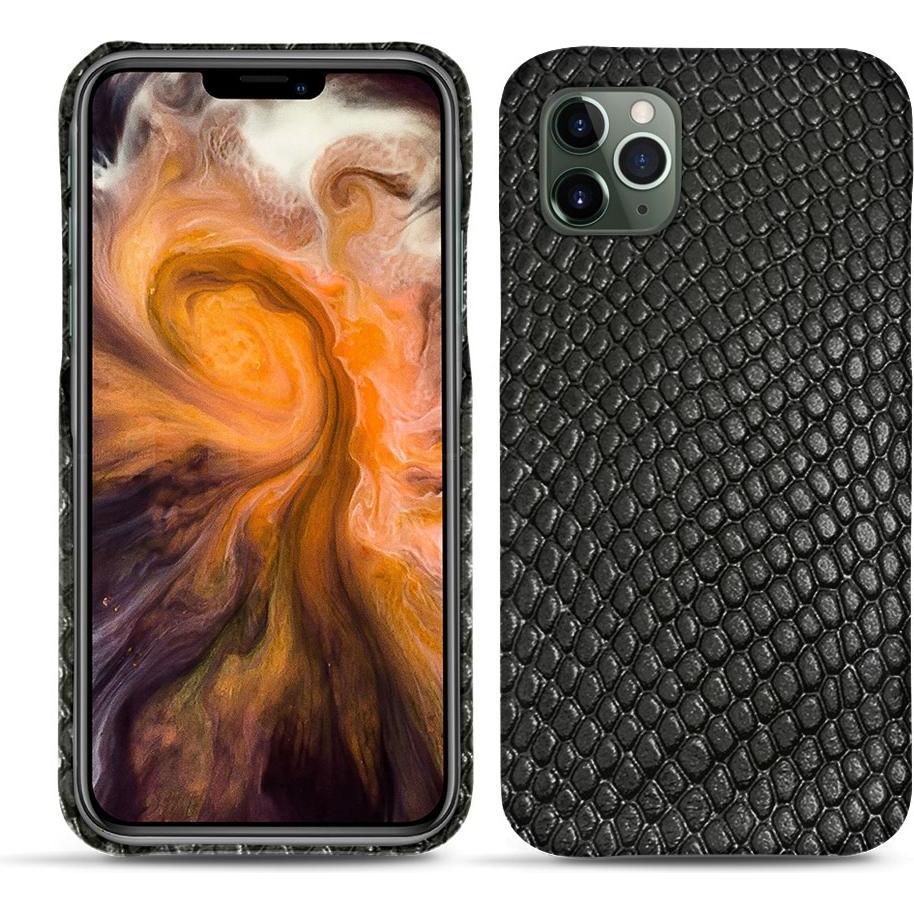 Noreve Lederschutzhülle (Apple iPhone 11 Pro Max), Smartphone Hülle, Schwarz