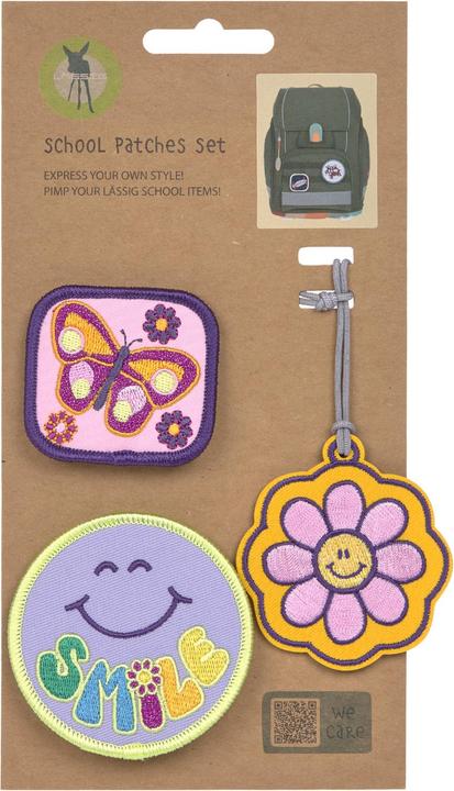 Actual product image Lässig Anhänger und Patches Flowers, 3 Stück (Additional padding)