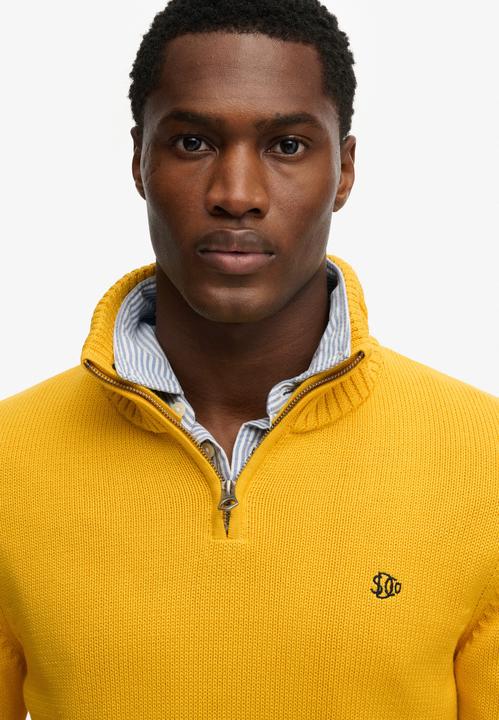 Produktbild Superdry Pullover mit Stehkragen aus Strick und Baumwolle (M)