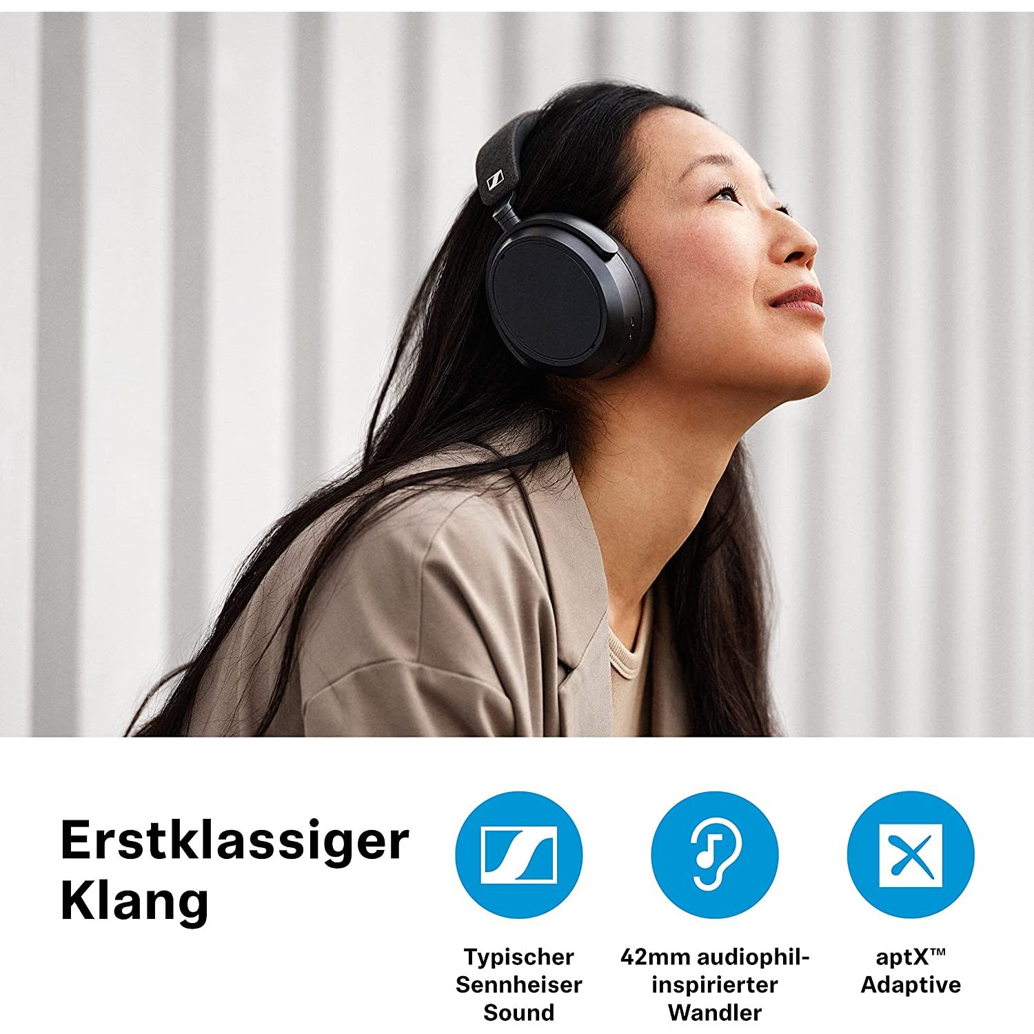 Thumbnail - Sennheiser Momentum 4 Wireless (ANC, 60 h, Kabellos, Kabelgebunden), Kopfhörer, Weiss, Beige
