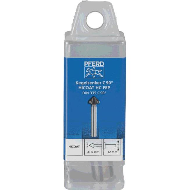 Thumbnail - Pferd, Bohrereinsatz, Kegelsenker HSS DIN 335 C90° HC F 23,0 mm (23 Millimeter)