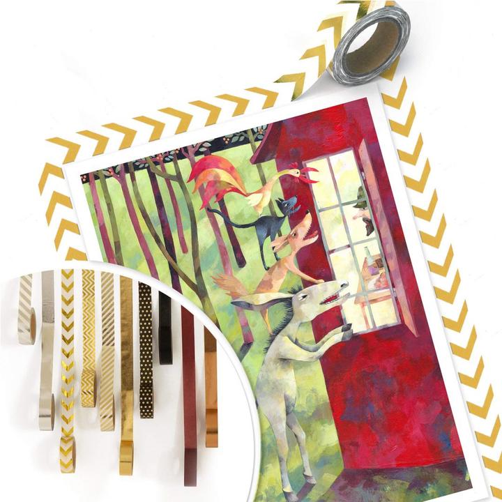 Produktbild Trenddeko Blanz - Die Bremer Stadtmusikanten (100 x 120 cm)