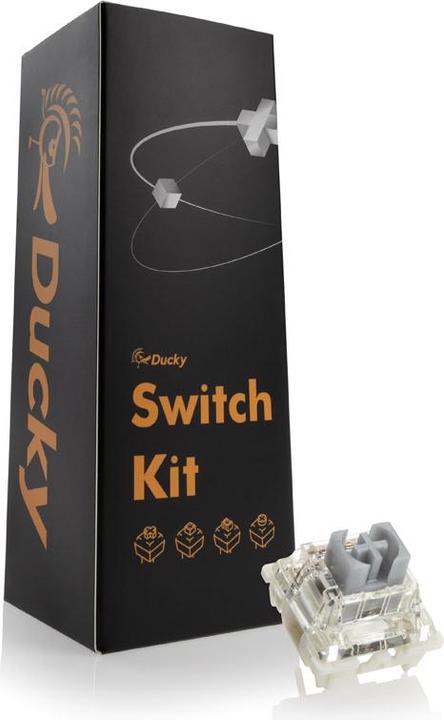 Produktbild Ducky Gateron G Pro Silver Switches, mechanisch, 3-Pin, linear, MX-Stem, 45g - 110 Stück