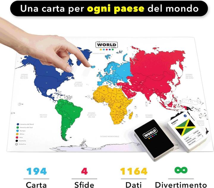 Image du produit The World Game Gioco di Carte Geografia (Italien)