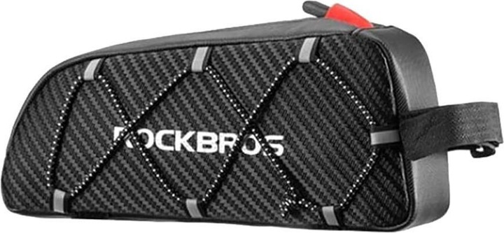 Actual product image Rockbros 039BK bicycle frame bag 1 l with braid - black (1 l, Frame bag)