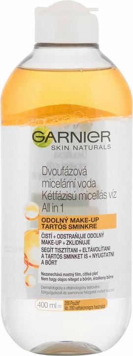 Image du produit Garnier Skin Naturals Eau micellaire biphasée Tout en un (Eau micellaire, 400 ml)