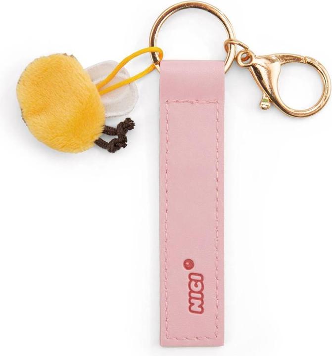 Actual product image Magni NICI Schlüsselanhänger Bin immer bei dir Kunstlederband mit Biene rosa 10cm