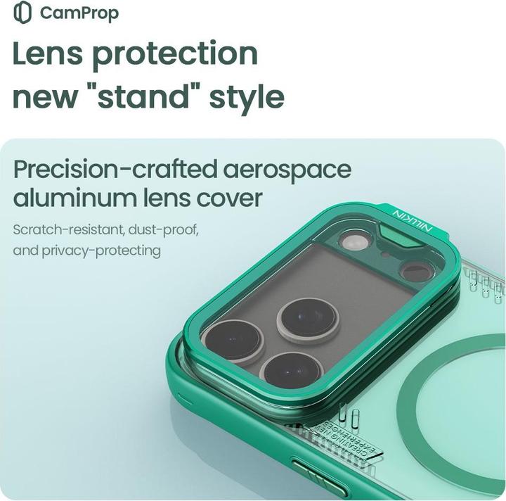 Actual product image Nillkin Iceblade Prop MagSafe Bio PC Hardcase Hülle (Apple iPhone 17 Pro Max)