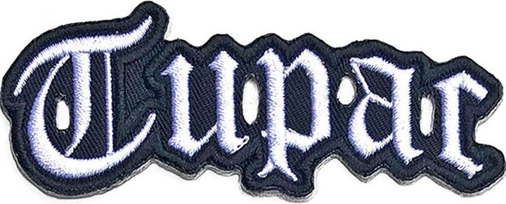 Actual product image Tupac Shakur Logo Cut Out Iron On Patch