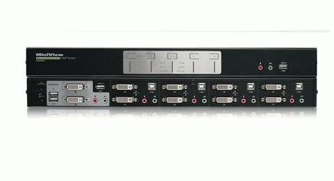 Produktbild Aten CS1644, Dual-View 4-Port KVM Switch mit 2 Port USB Hub