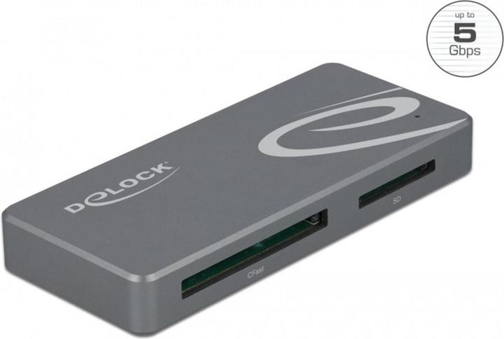Actual product image Delock Card Reader External 91754 USB-A/C for CF and SD (USB)