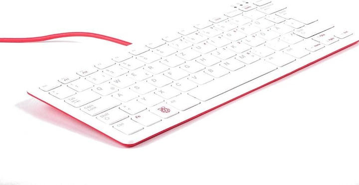 Produktbild Raspberry Pi Official WHITE keyboard for QWERTZ (DE) (DE, Kabelgebunden)