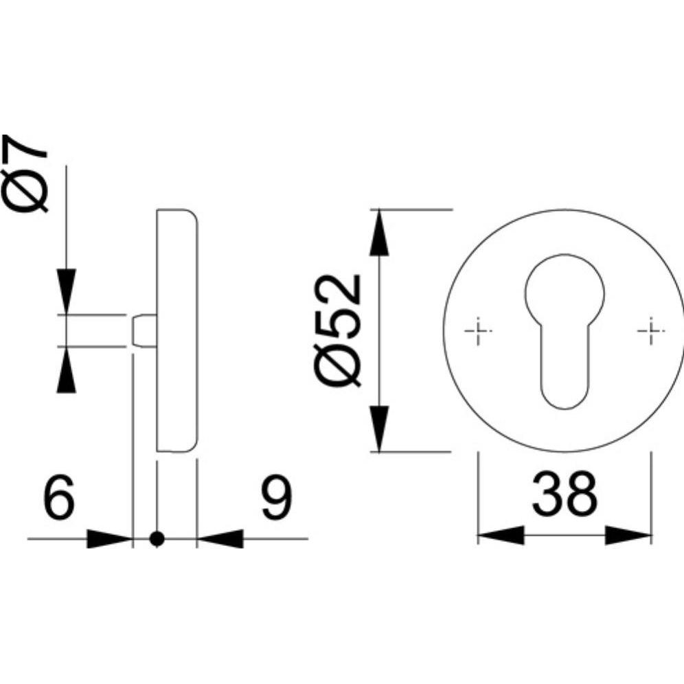 Thumbnail - Hoppekids, Türgriff + Fenstergriff, Drücker- und Schlüsselrosetten 42KV/42KVS (Türgriff)