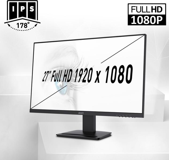 Produktbild GameMax MegaDeal Gaming-PC Rockstar SET2604 7588 + MSI PRO MP273A Monitor 69cm (27") (AMD Ryzen 7 5700X, 32 GB, 1000 GB, GeForce RTX 5060)