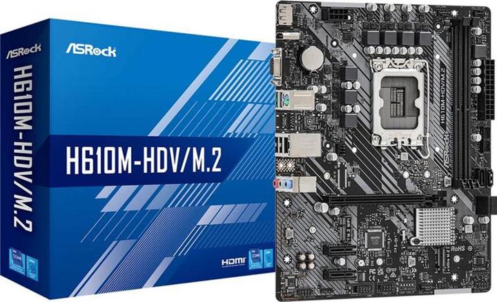 Produktbild AsRock LGA 1700 (LGA 1700, Intel H610, mATX)