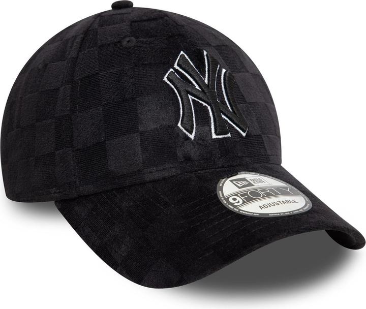 Produktbild New Era 9Forty Strap Cap - Check New York Yankees Schwarz