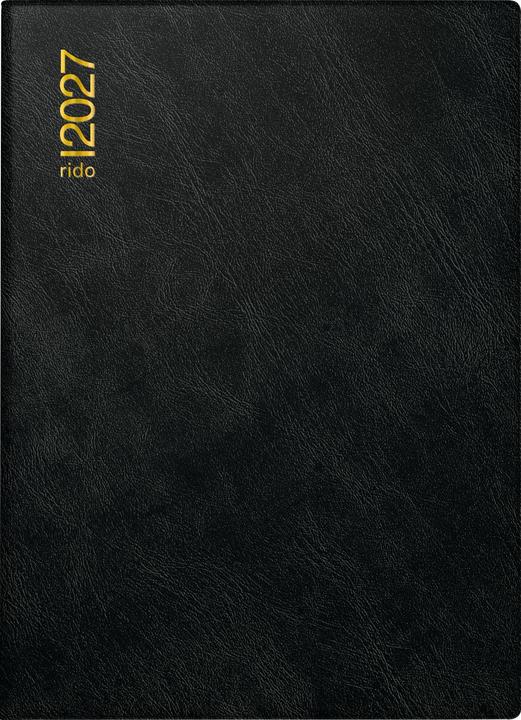 Produktbild Rido Taschenkalender PVC schwarz (1 Tag / 1 Seite)
