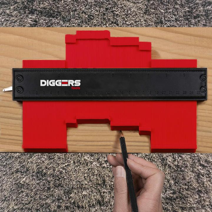 Diggers Tools misuratore di contorni, 12x12cm, DIG739