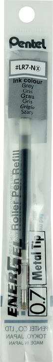 Image du produit Pentel Cartouches EnerGel 0.7mm LR7-NX grises (Recharger, Gris, 0.70 mm)