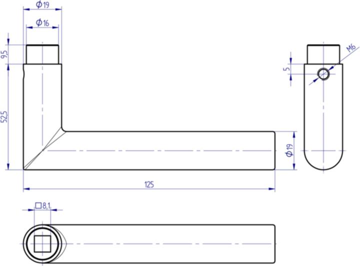 Produktbild Mega Türdrücker (Türgriff)