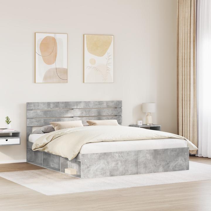 Actual product image vidaXL Moderner Bettrahmen (180 x 200 cm)