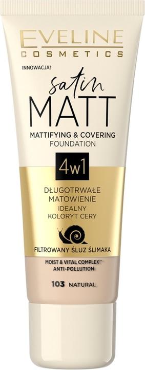 Produktbild Eveline Satin Matt Foundation matujący podkład do twarzy 103 Natural 30ml (Natural)
