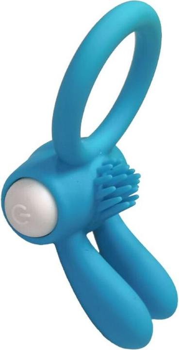 Actual product image Armony Mr Bunny Vibrator Ring Silicone Black