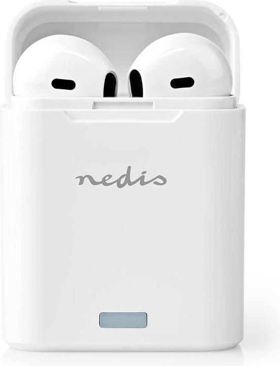 Produktbild Nedis Bluetooth-Kopfhörer, In-Ear, 3h - weiss (3 h, Kabellos)
