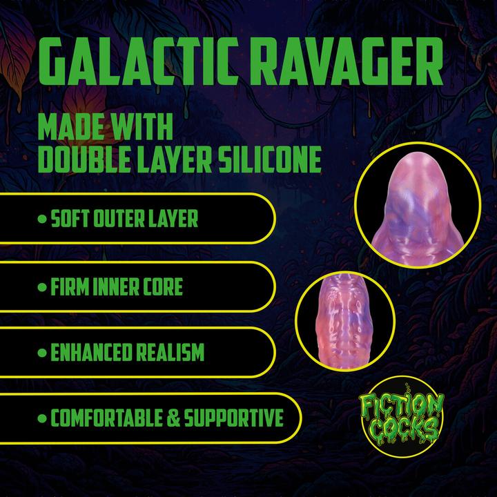 Produktbild Ouch! Galactic Ravager - Silicone Dildo - Purple