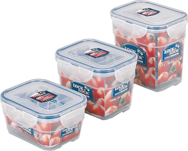 Actual product image Lock & Lock Storage tin stackable 550ml 145x110x67mm (0.55 l)