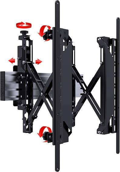 Produktbild Btech SystemX Pop-in/-Out Wandhalterung mit Feinjustierung für LG86BH5C Portrait (VESA 200 x 600) (Wand, 86", 50 kg)