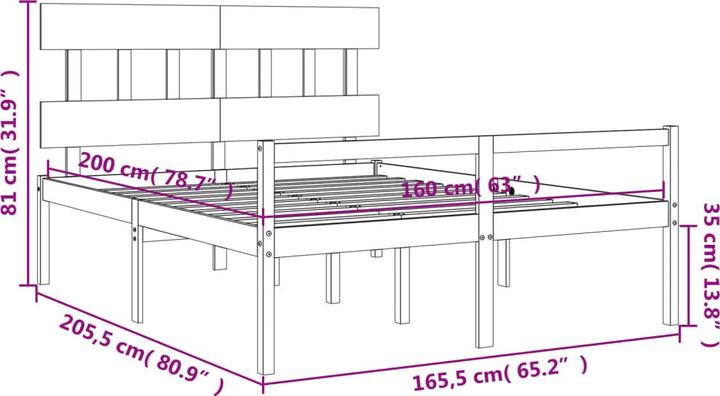 Image du produit vidaXL Seniorenbett (160 x 200 cm)