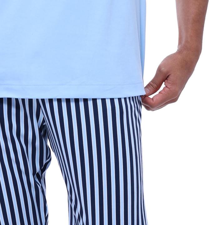 Produktbild Mey - Graphic Stripes - Schlafanzug (M Hellblau) (M)