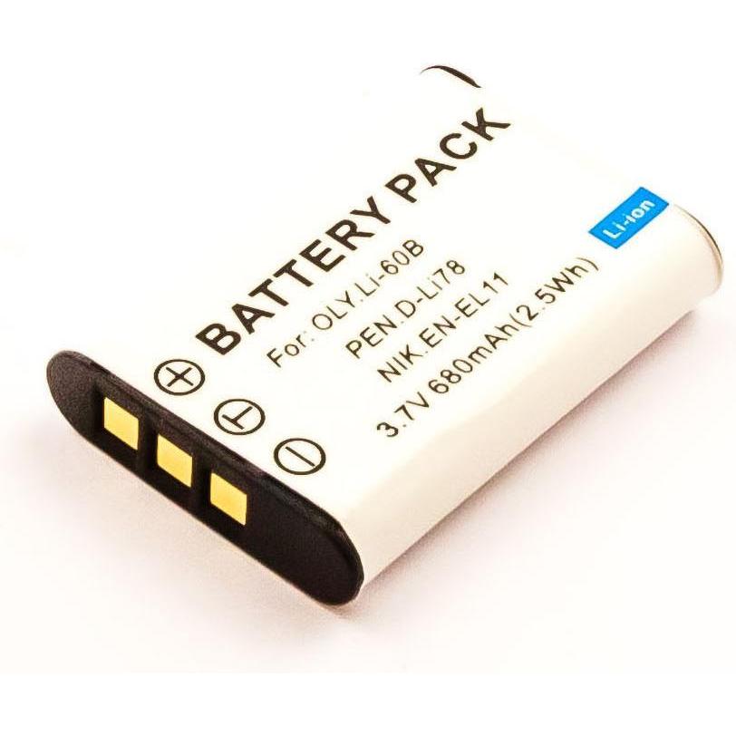 Thumbnail - AGI 3.7V 600mAh - 600 mAh - 3,7 V - Lithium-Ion (Li-Ion) - 1 Stück(e) (Akku), Kamera Stromversorgung, Schwarz