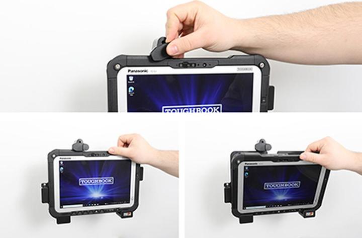 Actual product image Brodit Holder with lock for PANASONIC Toughbook FZ-G2