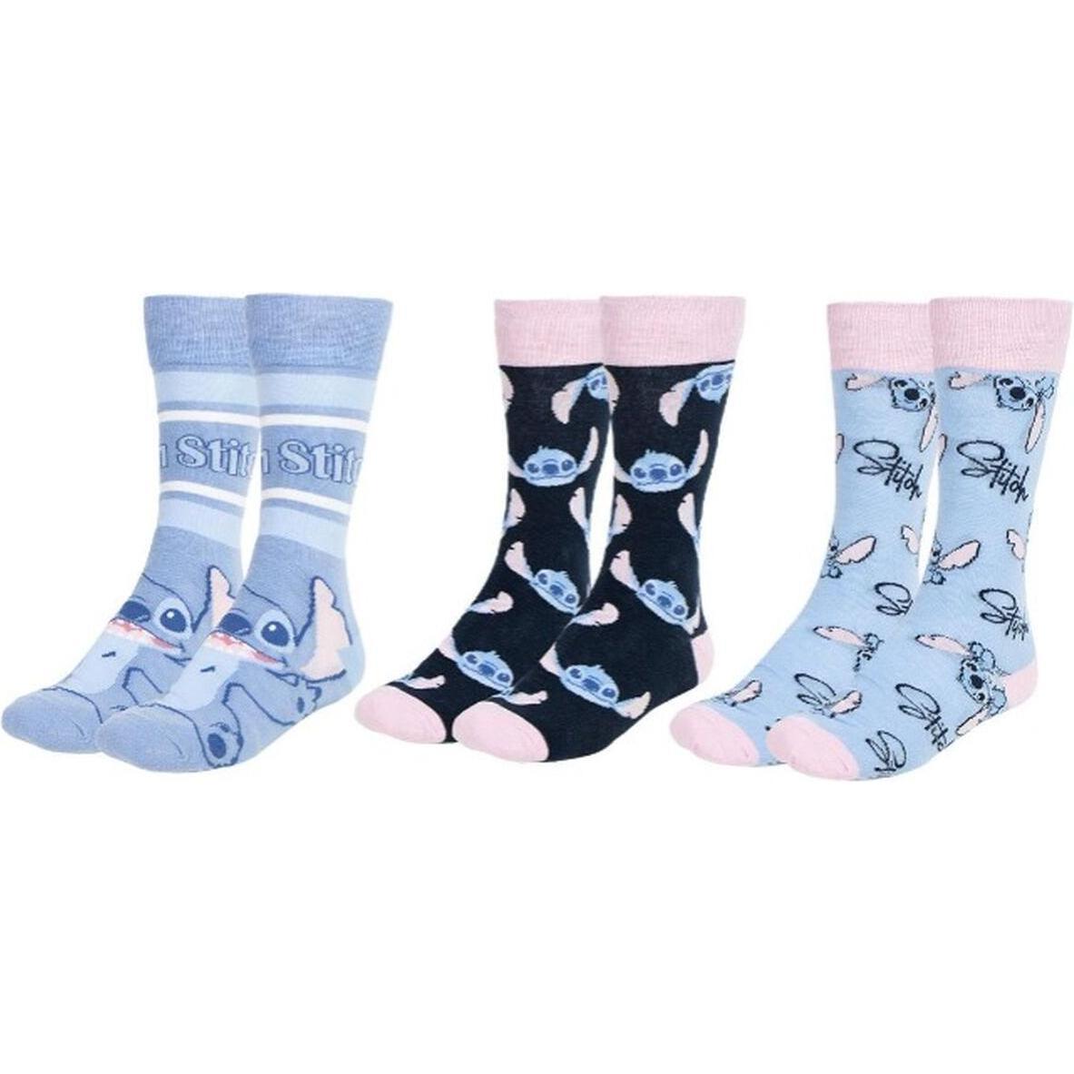 Thumbnail - Cerda, Herren, Socken, STITCH - Head - Pack de 3 Paires de Chaussettes (Taille 36-43), Mehrfarbig, (3er Pack, 36 - 43)