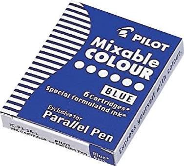 Actual product image Pilot PARALLEL ink (Blue, 6 pcs.)