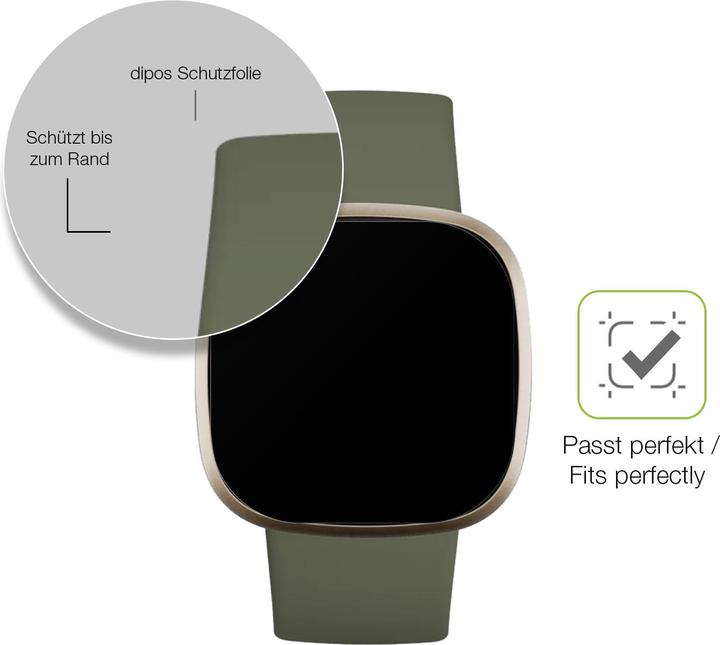 Produktbild Dipos Full Cover Schutzfolie Matt (Fitbit Versa 3)