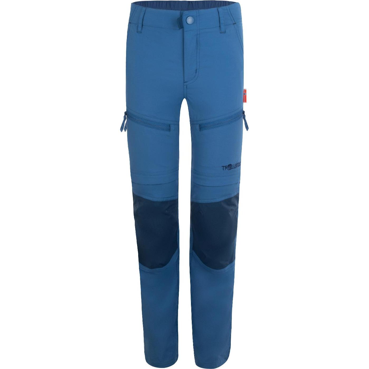 Trollkids, Unisex, Outdoorhose, Kid's Nordfjord Zip-Off Pants (92), Blau, 92