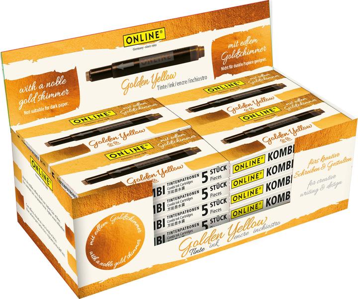 Produktbild Online Tintenpatrone Display Kombi 17179/24 golden yellow (5 Stück, Gold)