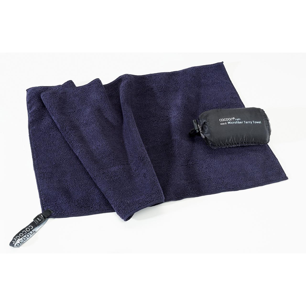 Cocoon, Reisehandtuch, Microfiber Terry Towel Light Large, Blau, (60 x 120 cm)