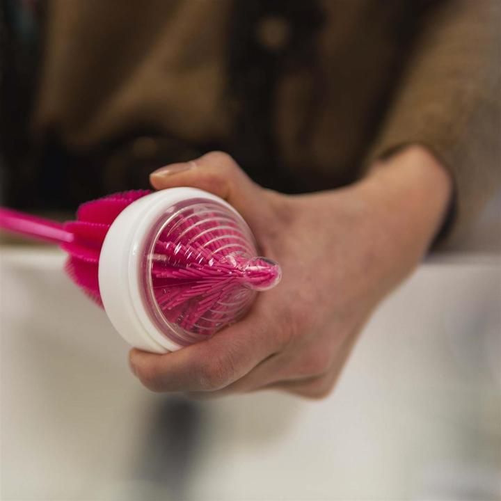 Produktbild Kochblume Flaschenbürste rot