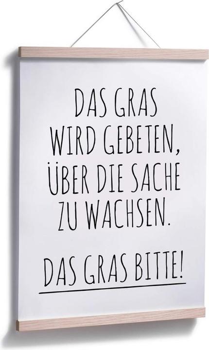 Immagine prodotto Trenddeko Si chiede che l'erba cresca sulla questione. (40 x 50 cm)