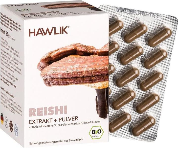 Produktbild Hawlik Reishi Extrakt + Pulver Kapsel (120 Stück, Kapseln, 109 g)