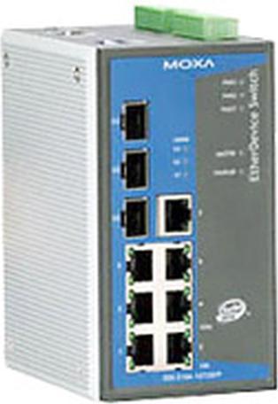 Actual product image Moxa EtherDevice Switch EDS-510A-3SFP-T - Switch (RJ45 (7x), SFP (3x))