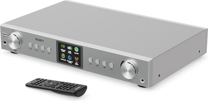 Produktbild Majority Fitzwilliam 2024 Silver DAB+ Radio (DAB, DAB+, FM, Internetradio, Bluetooth, WLAN)