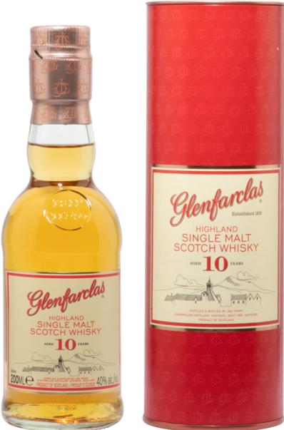 Produktbild Glenfarclas 10 Years Old Highland Single Malt Scotch Whisky 40% Vol. 0,2l in Geschenkbox (Single Malt)