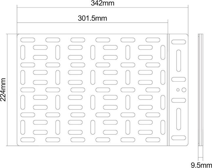 Image du produit Multibrackets Adapterplatte für das anbringen von Player oder (Platines de montage / d'adaption)